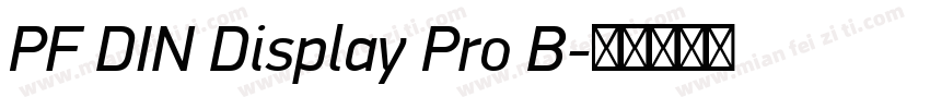 PF DIN Display Pro B字体转换